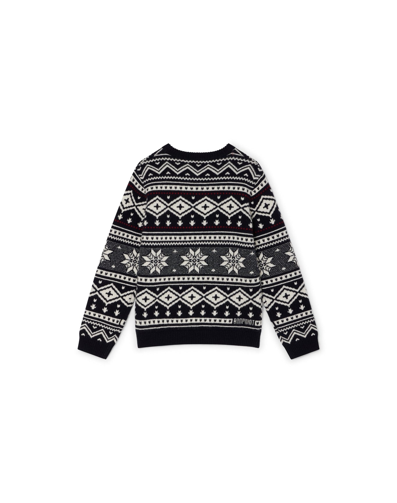 Boys | Jacquard Cashmere Sweater | 8Y | Navy