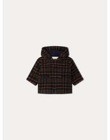 Boys | Timo Coat Checked | 6M-18M | Navy