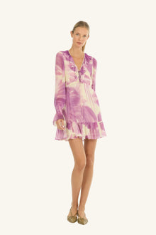 Briony Mini Dress | Mauve Floral