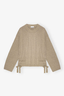 Brown Future Wool Mix Oversized Jumper | Dusty Olive