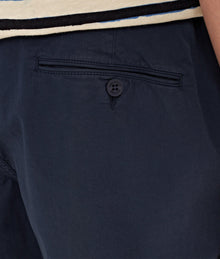 Bulldog Cotton Twill Mid-Length Shorts | Navy