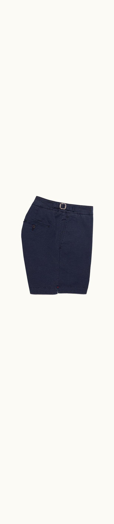 Bulldog Cotton Twill Mid-Length Shorts | Navy