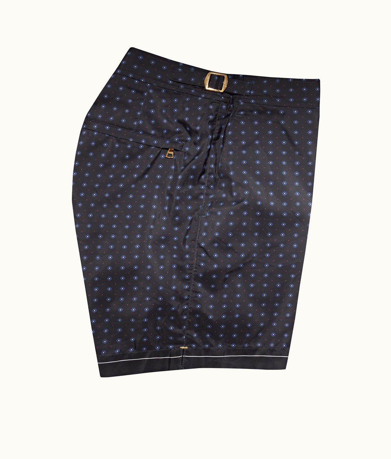 Bulldog Cravat Mid-Length Swim Shorts | Night Iris