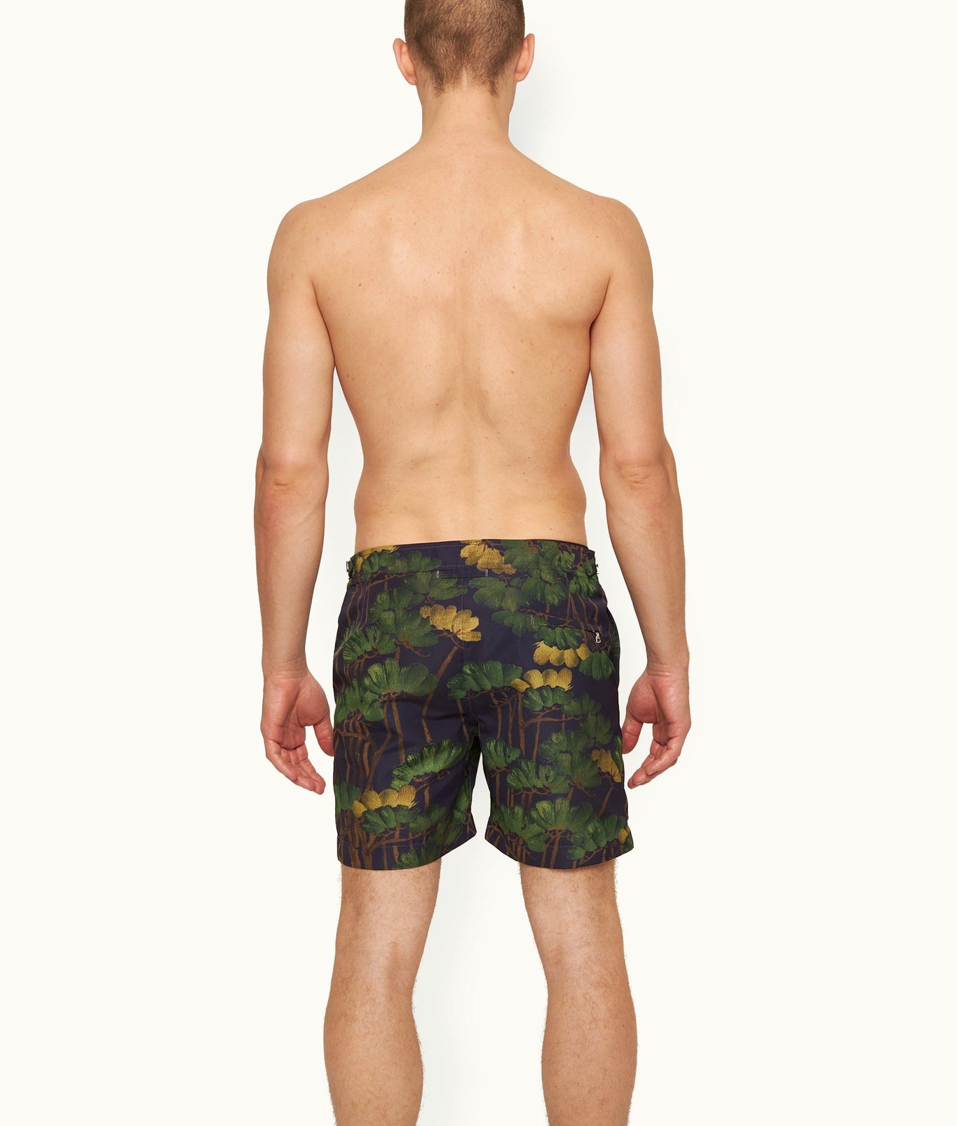 Bulldog Fantasy Floral Mid-Length Swim Shorts | Night Iris