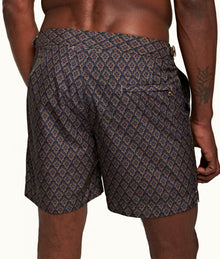 Bulldog Sunny Deco Mid-Length Swim Shorts | Midnight Navy