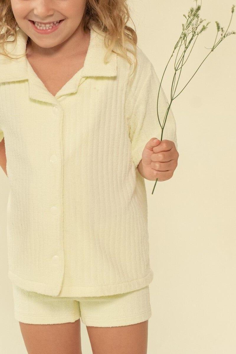 Kids | Bike Short | Buttercream Rib