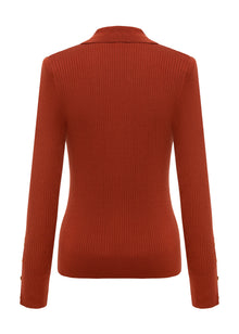 Button Cardigan | Red