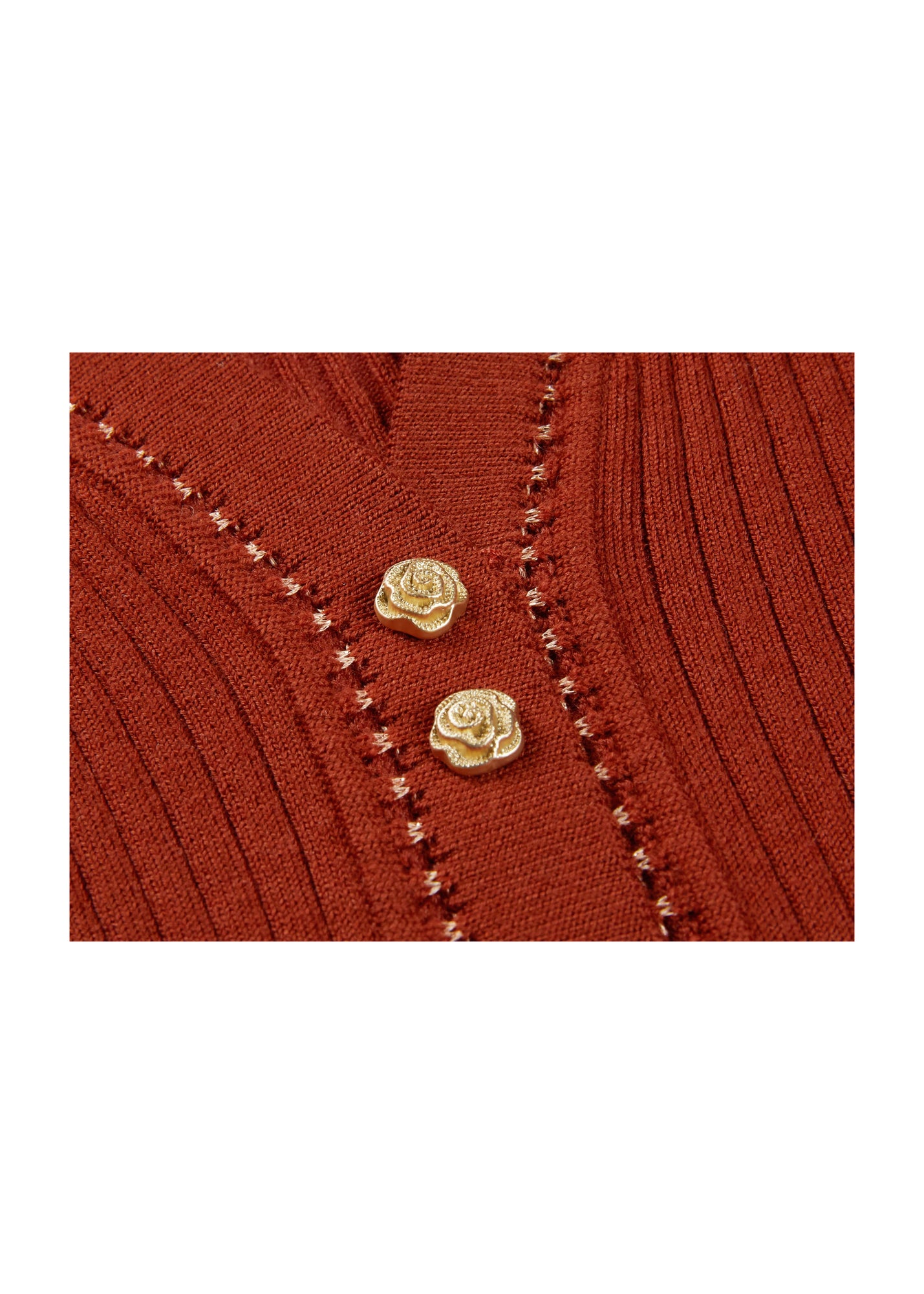 Button Cardigan | Red