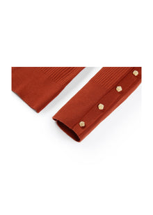 Button Cardigan | Red