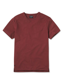 Mens | AO Split-Hem Tee - Signature-fit PYCA Pro | Cabernet