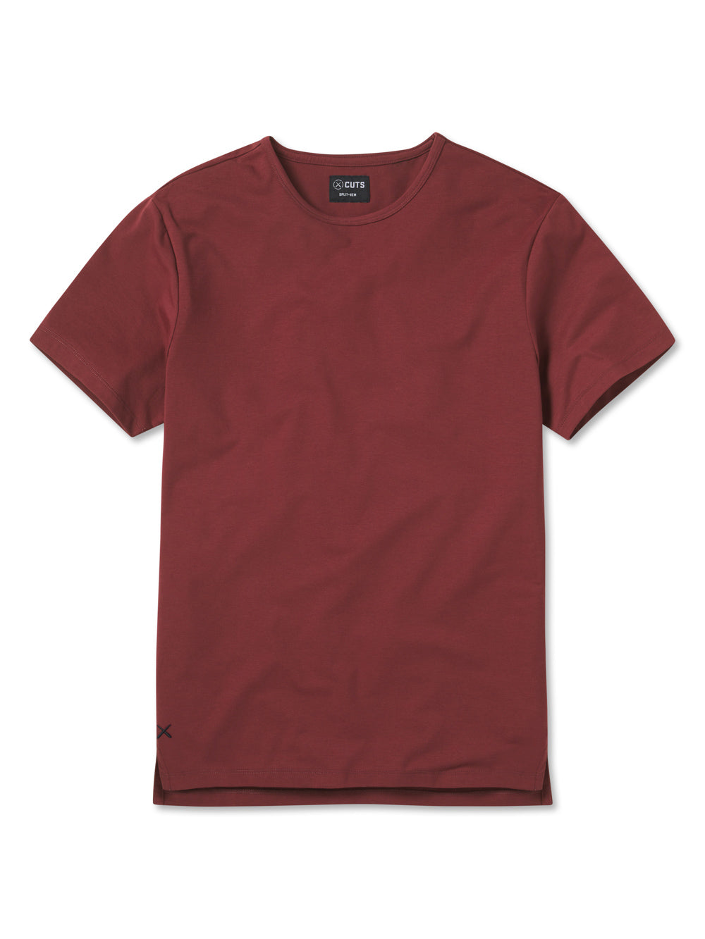 Mens | AO Split-Hem Tee - Signature-fit PYCA Pro | Cabernet