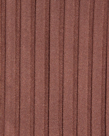Close-up of a ribbed brown fabric surface