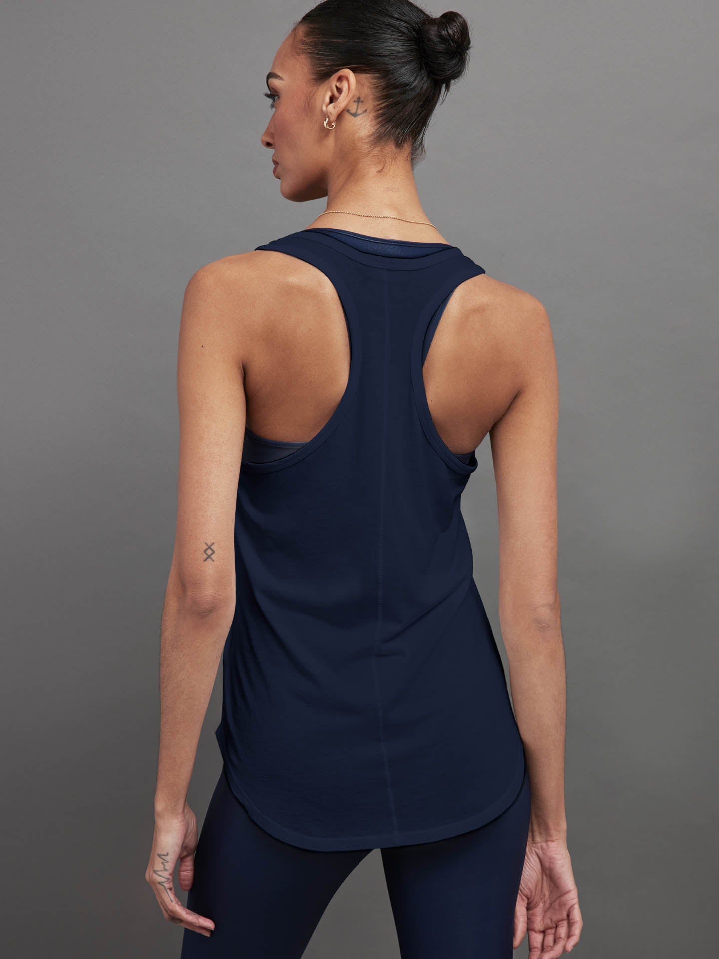 Long RacerBack Tank | Navy Blazer