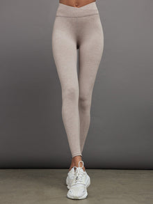 Wrap Legging in Heather Melt | Heather Oatmeal