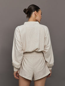 Leopard Printed Windbreaker | Snow Leopard