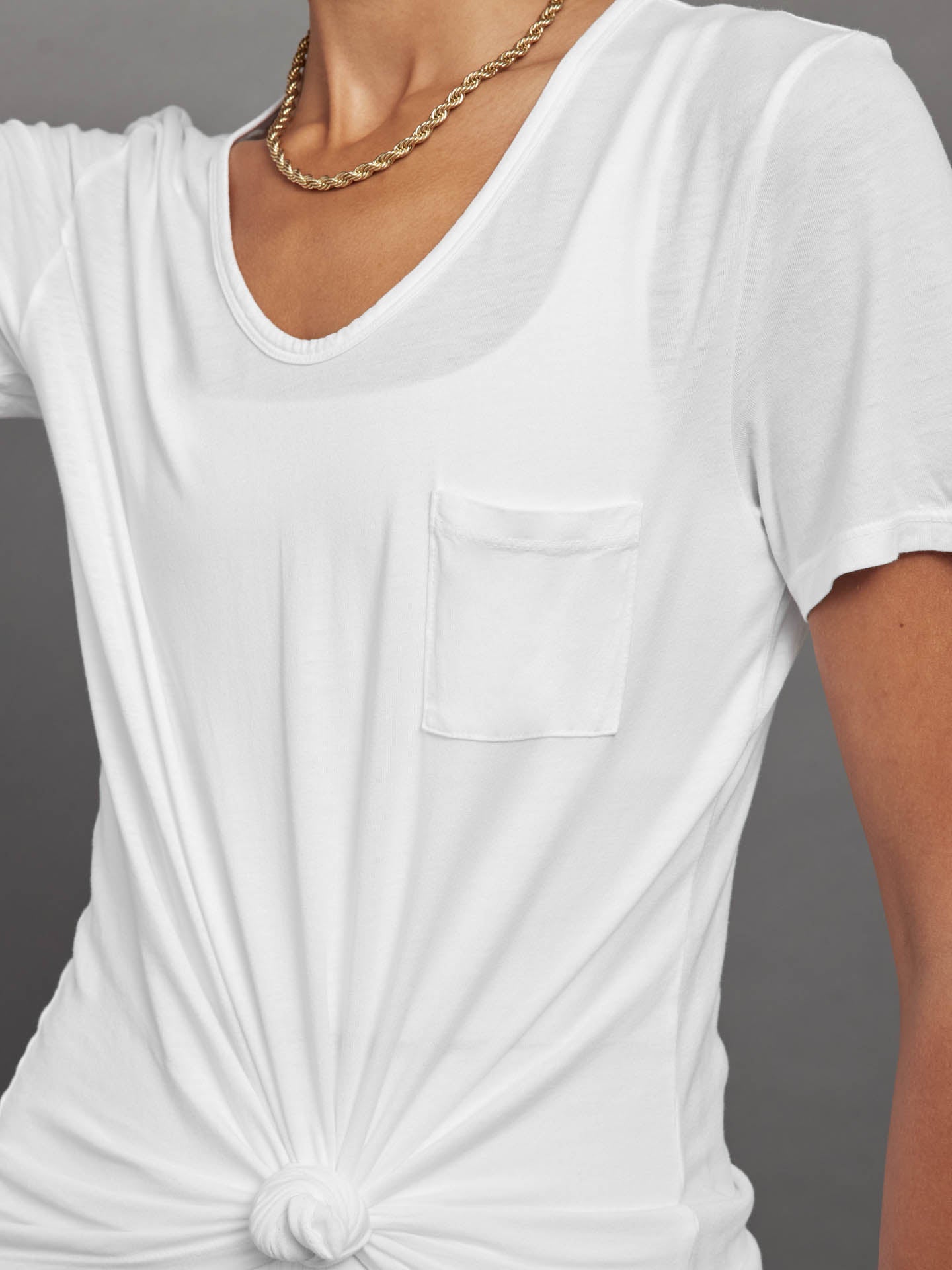 Short Sleeve Pocket Tee | White
