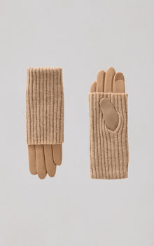 Carmel-L Gloves In Leather | Teak