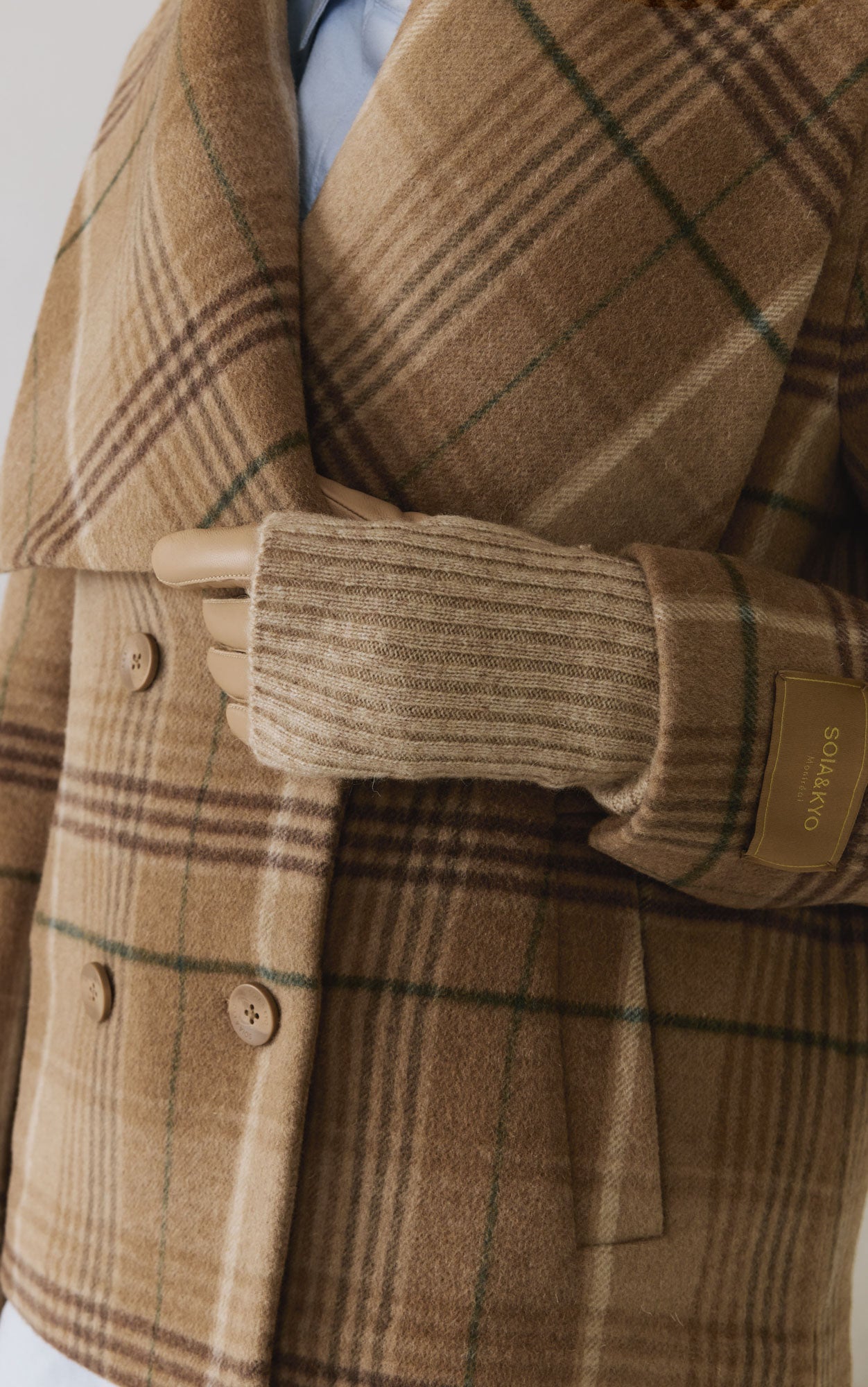 Carmel-L Gloves In Leather | Teak