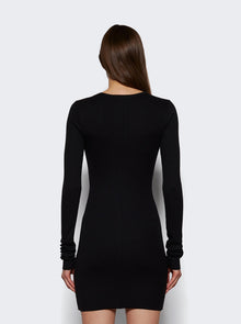Women | ETERNE | Long Sleeve Crewneck Mini Dress | Black
