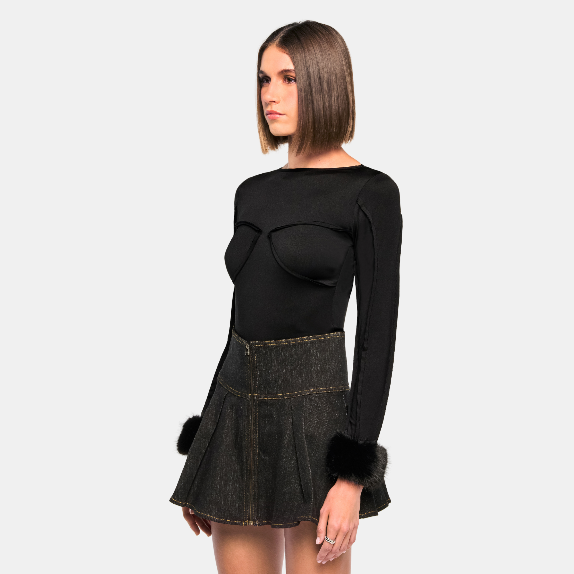 OW Collection Ciara Blouse | Black