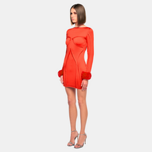 OW Collection CIARA Mini Dress Account 022 - Red