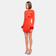 OW Collection Ciara Mini Dress | Red