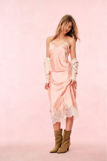 Claudina Satin Cami Top | Vintage Nude