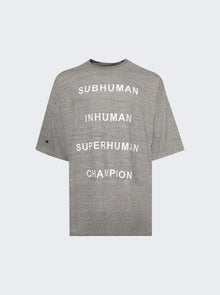 Men | Rick Owens X Champion | Knitted Tommy T | Grey Melange