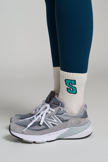 Soul by SoulCycle | Collegiate Half Calf Sock | Cream