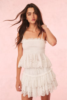 Condie Eyelet Lace Top | Optic White