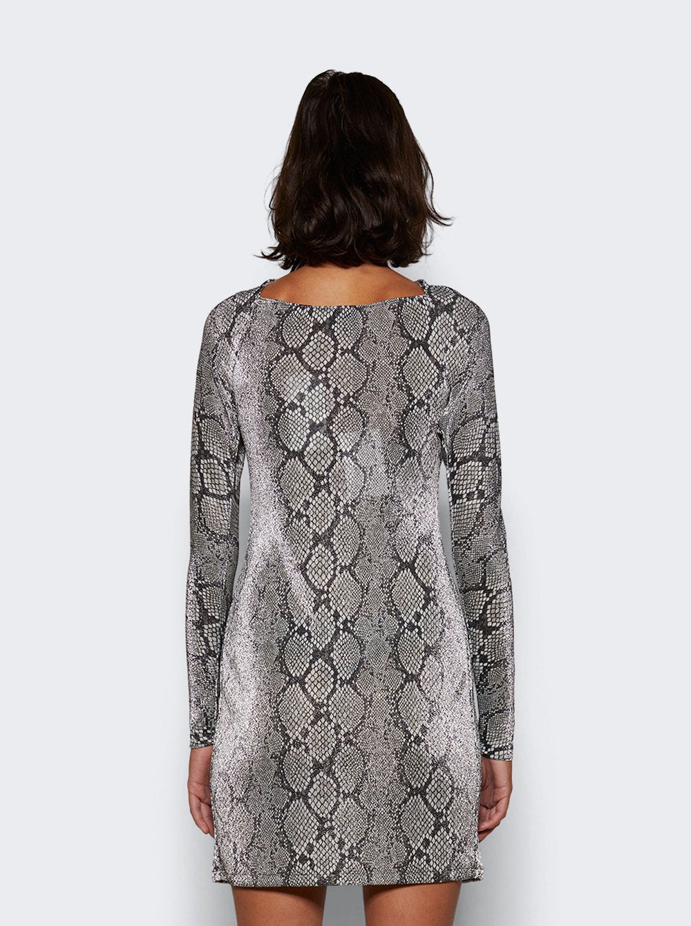 Women | Coperni | Twisted Cut-out Jersey Dress Snake Print | Multi