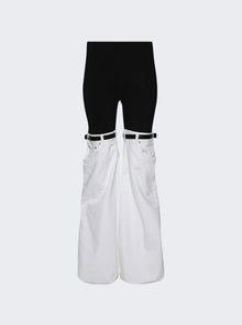 Women | Coperni | Hybrid Denim Trousers | Black & White