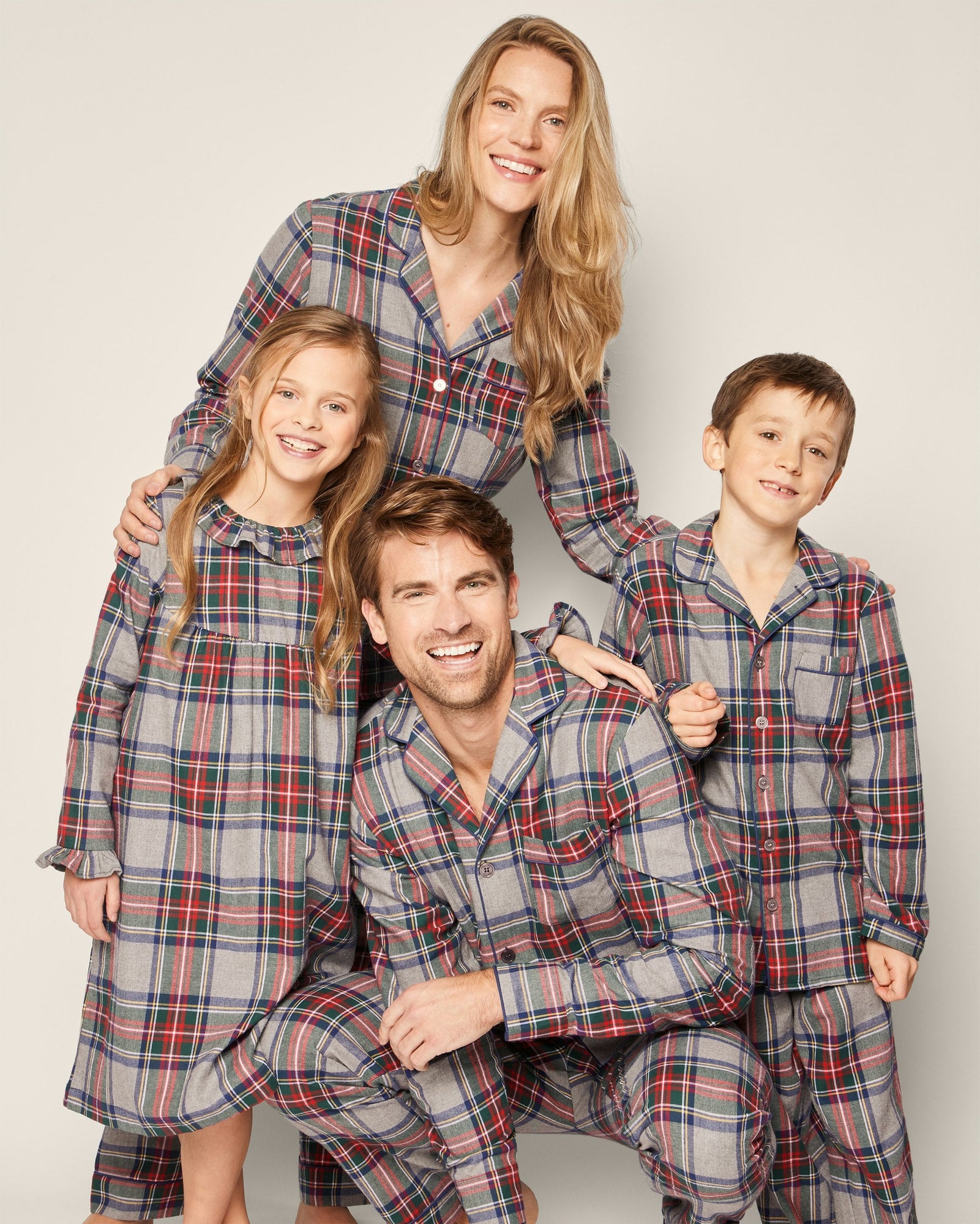 Kid's Brushed Cotton Pajama Set in Westminster Tartan in Westminster Tartan#Color_Westminster Tartan