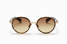 Womens | Croissy Sunglass | White Gold - Dark Brown Swirl | Dark Brown to Amber