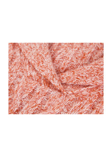 Cable Knit Pullover | Orange