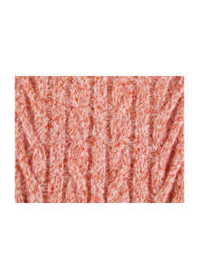 Cable Knit Pullover | Orange