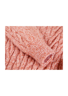 Cable Knit Pullover | Orange
