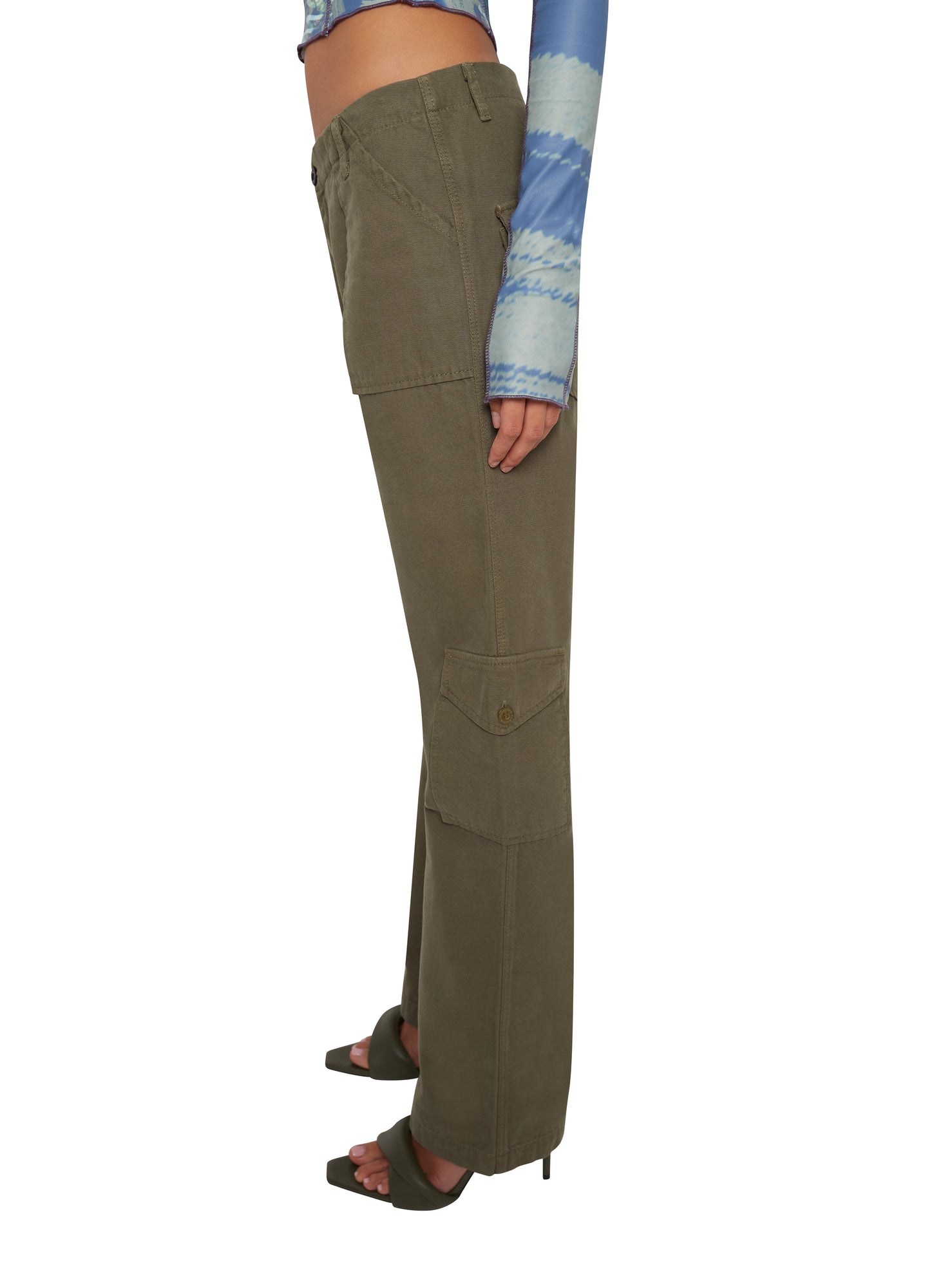 Womens | Tactical Cargo Pants | Army Green