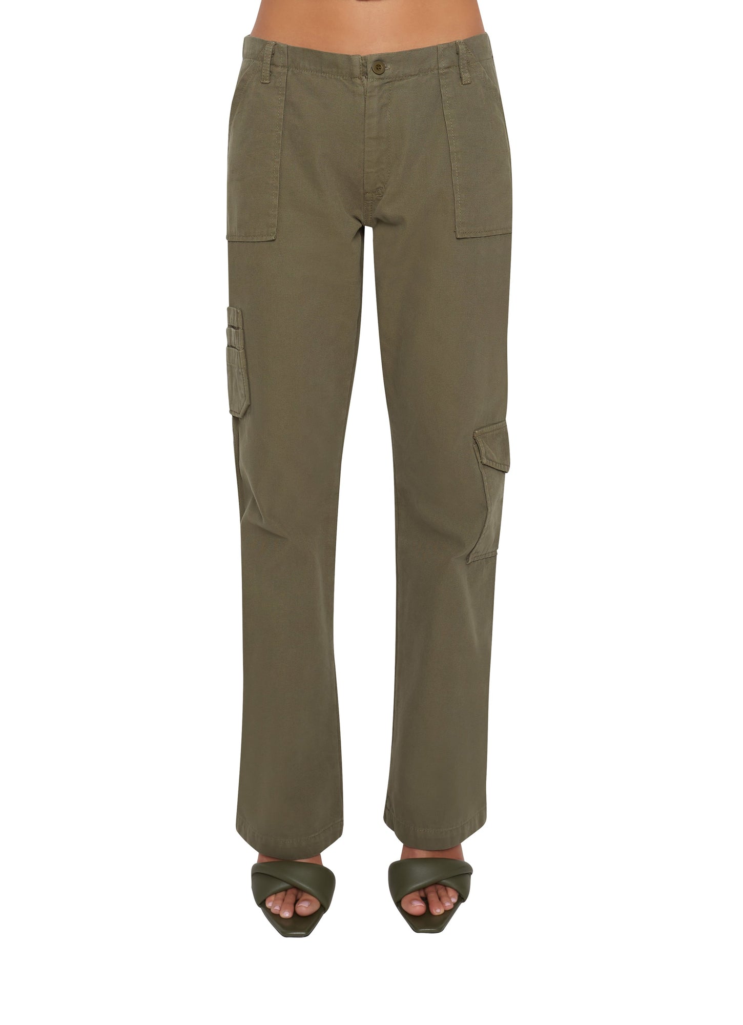 Womens | Tactical Cargo Pants | Army Green