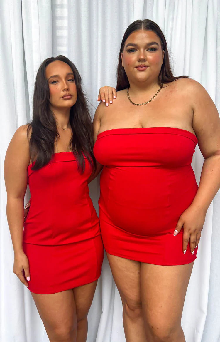 Carminia Mini Dress | Red