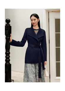 Cashmere Coat | Navy