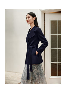 Cashmere Coat | Navy