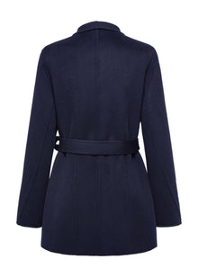 Cashmere Coat | Navy