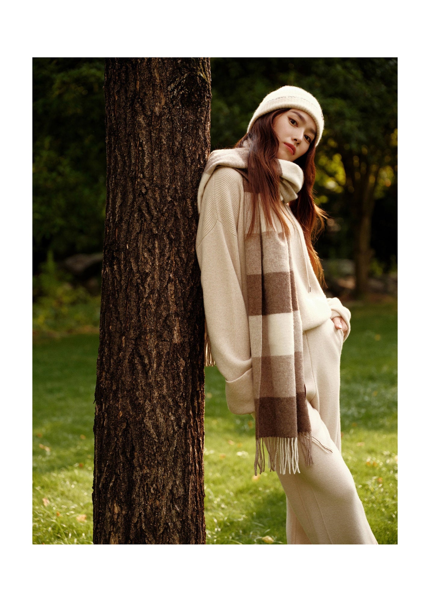 Cashmere Pullover Sweater | Beige