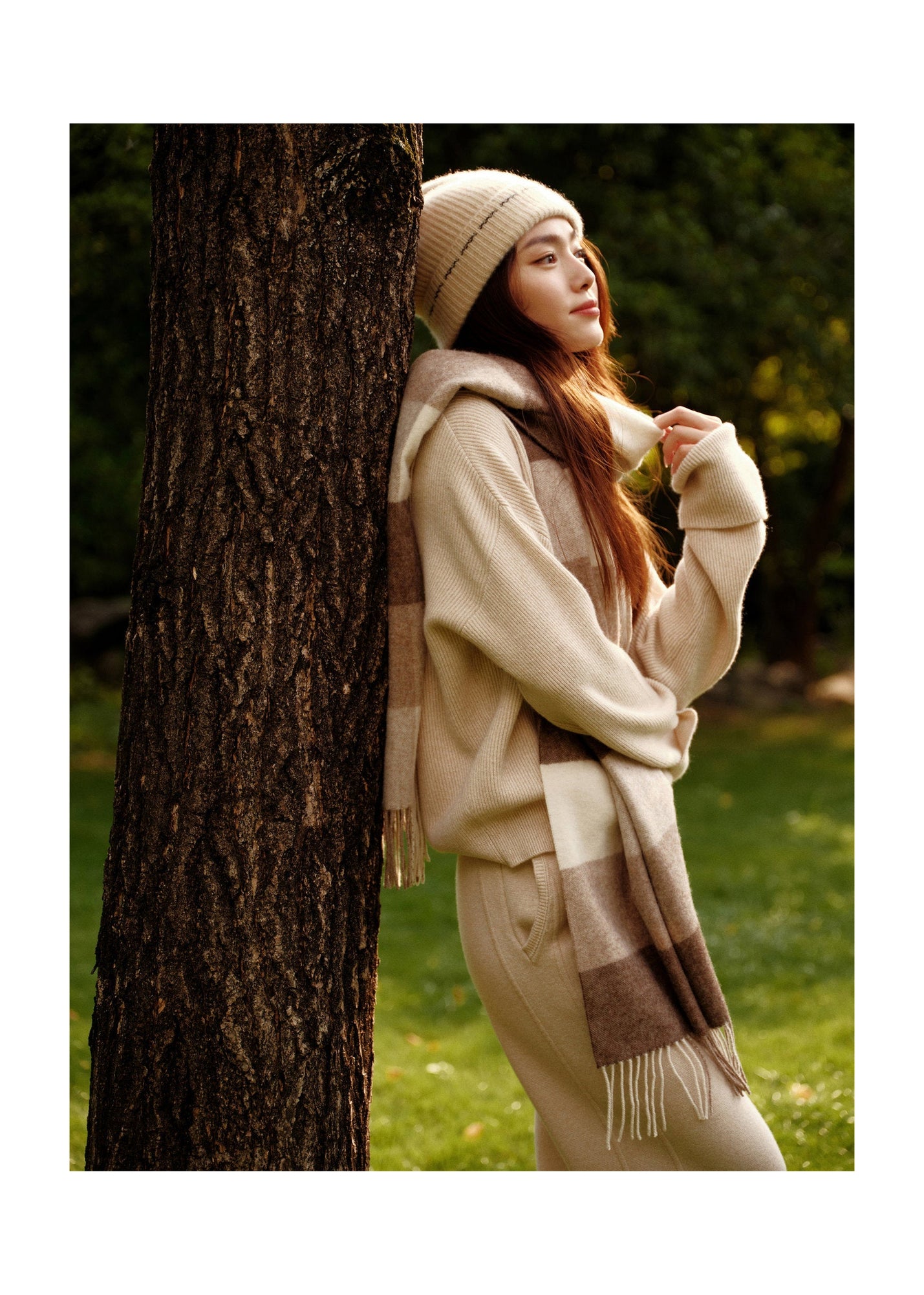 Cashmere Pullover Sweater | Beige
