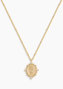 Chapel Necklace | Clear Crystal | 14K Gold Plated
