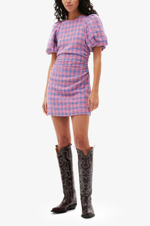 Check Suiting Mini Dress | Wild Orchid