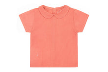 Organic Cotton Woven Collared Shirt | Coral - Madder Plant Dye