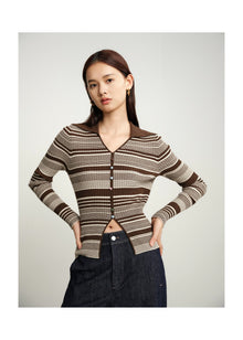 Collared Pullover | Brown