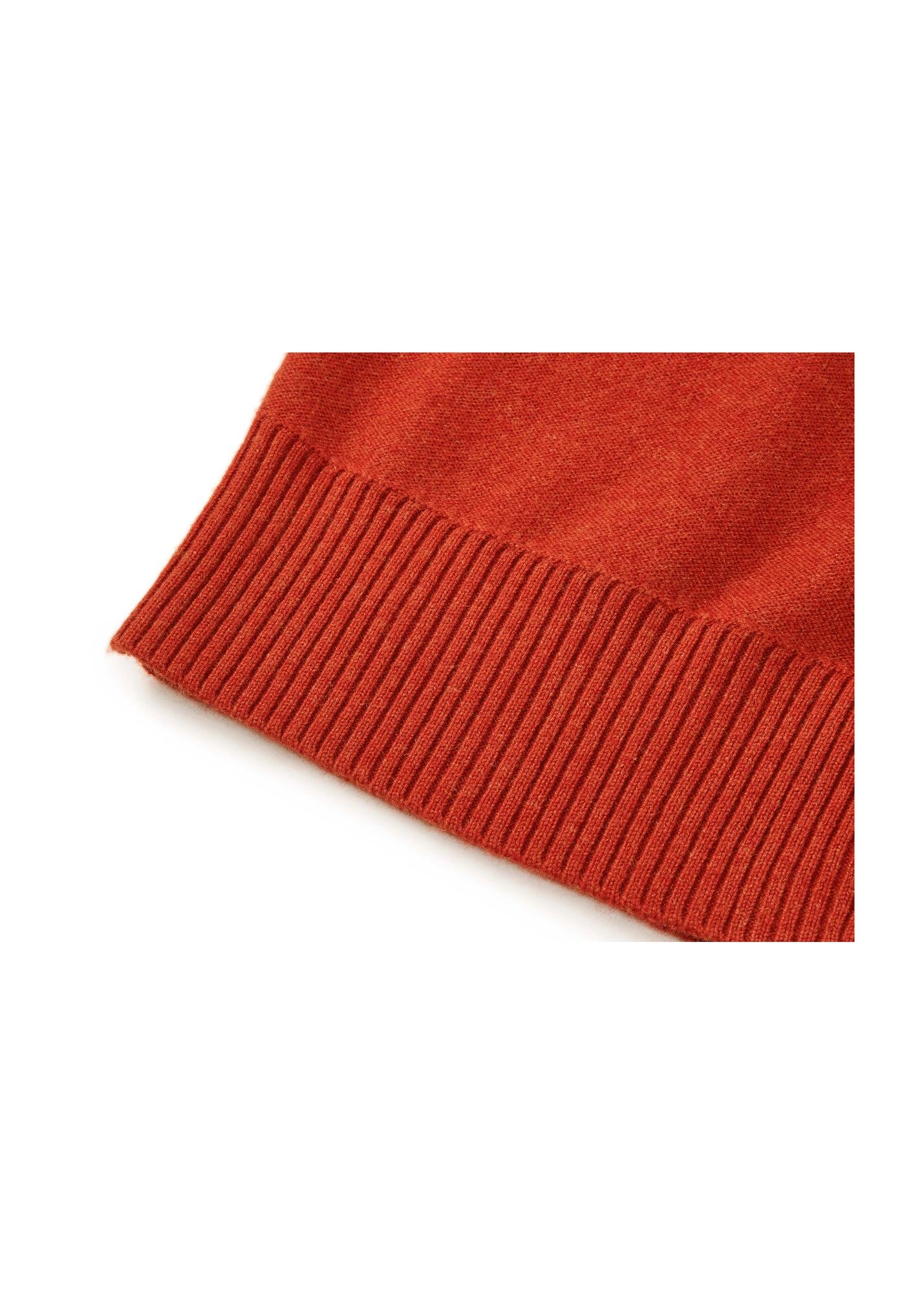 Contrast Knit Cardigan | Orange